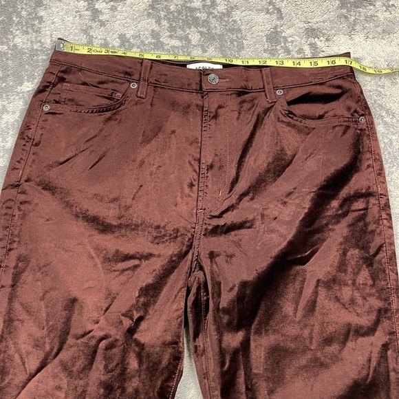 New Agolde Nico High Rise Slim Boot Pants in Chocolate Milk Velvet Sz 32 - Picture 9 of 14